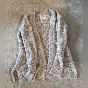 Hollister fuzzy cardigan